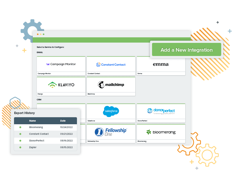 Qgiv's robust integrations with industry-leading tools.